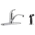 CHICAGO FAUCET 432-ABCP Manual, 8" Mount, Commercial 2 Hole Low Arc Kitchen