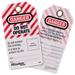 MASTER LOCK S4801 Photo ID Safety Tags, Danger Do Not Operate, English, 12 Per