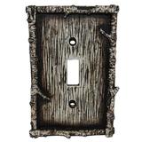 Paseo Road by HiEnd Accents 1-Gang Toggle Light Switch Wall Palte, Resin in Gray | 5 H x 3.5 W x 0.5 D in | Wayfair LD8203-SS-OC