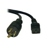 Tripp Lite Model P040-012 12 ft. Black IEC-320-C19 to NEMA L6-20P 12AWG Heavy Duty Power Cord