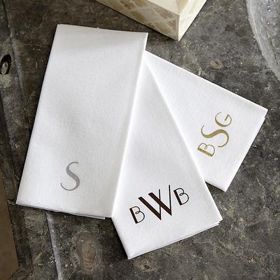 Monogrammed Paper Guest Towels - Set of 50 - Ballard Designs