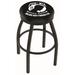 Holland Bar Stool US Armed Forces 30" Swivel Bar Stool Upholstered/Metal in Black/Blue | 30 H x 16 W in | Wayfair L8B2B30POWMIA