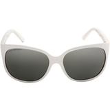 Mens 4051 Grand Classic Polarized Nylon Frame Sunglasses, White/Graphite