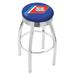 Holland Bar Stool US Armed Forces 25" Swivel Bar Stool Upholstered/Metal in Blue/Gray | 25 H in | Wayfair L8C3C25CstGrd