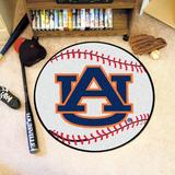 FANMATS NCAA Auburn University Baseball 0.25 in. x 27 in. Non-Slip Indoor Only Mat Synthetics in Blue | 27 W x 27 D in | Wayfair 1358