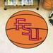FANMATS NCAA Florida State University Basketball 27 in. x 27 in. Non-Slip Indoor Only Door Mat Synthetics in Brown/Red | 27 W x 27 D in | Wayfair