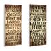 Stupell Industries Outdoors & Hunting 2 Piece Textual Art Wall Plaque Set Wood in Brown/Green | 12 H x 12 W x 0.5 D in | Wayfair