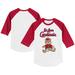 Youth Tiny Turnip White/Red St. Louis Cardinals Teddy Boy 3/4-Sleeve Raglan T-Shirt