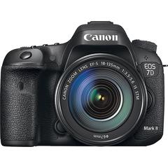 Canon EOS 7D Mark II DSLR Camera with EF-S 18-135mm IS STM Lens - Black - 9128B016