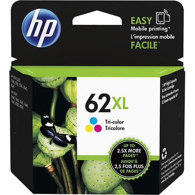 HP 62XL High Yield Tri-Color Original Ink Cartridge - Cyan/Yellow/Magenta - hp 62xl tri