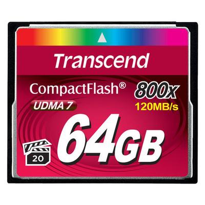 Transcend CF800x 64GB CF Memory Card - TS64GCF800