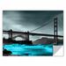 ArtWall 'San Francisco Bridge II' by Revolver Ocelot Photographic Print Removable Wall Decal Canvas/Fabric in Gray | 12 H x 18 W in | Wayfair