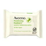 Aveeno Positively Radiant Oil-Free Makeup Removing Facial Wipes 25 Ct