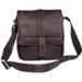 David King Leather 8469 Deluxe Medium Messenger with Buckle 10" x 9.5" x 3"