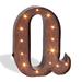 Gerson 92685 - 92669Q Rustic Brown Lighted Letters and Symbols