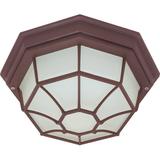 Nuvo Lighting 60579 - 1 Light 11" Old Bronze Frosted Glass Shade Flush Mount Ceiling Light Fixture (60-579)
