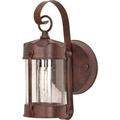 Nuvo Lighting 60634 - 1 Light 11" Old Bronze Clear Seeded Glass Shade Outdoor Wall Light Fixture (60-634)