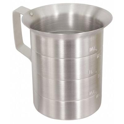 CRESTWARE MEA04 Measuring Cup,Aluminum,4 qt. Liquid