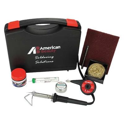 AMERICAN BEAUTY TOOLS PSK50 Soldering Kit,50W,Iron Plated Copper Tip