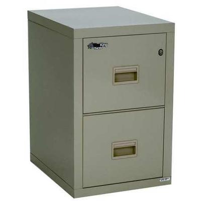 FIREKING 2R1822-CPA 17-3/4" W 2 Drawer Vertical File, Parchment