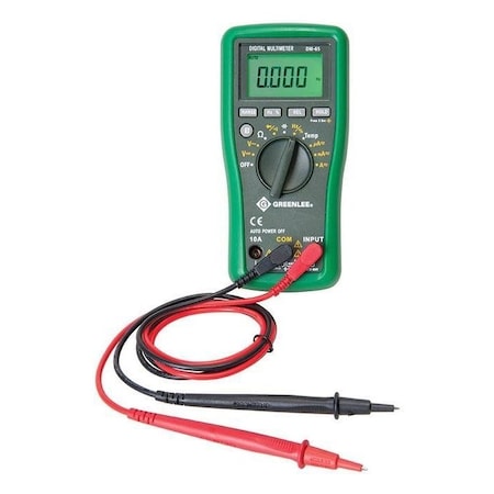 GREENLEE DM-65 Digital Multimeter, 1,000 V Max DC, 0 V Max AC, Average, 6,000