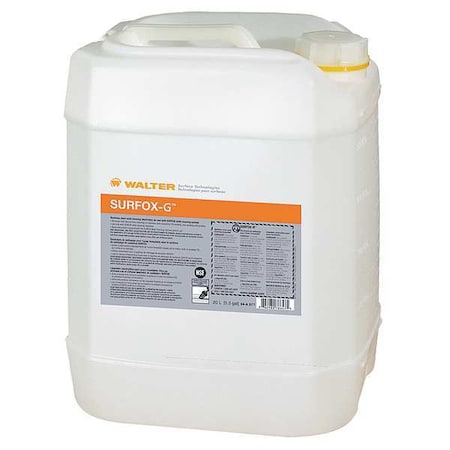 WALTER 54A067 Weld Cleaning Electrolyte, 5.2 gal. - WALTER