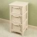 Corvaserro Storage Cabinet Whitewash, Five Drawer, Whitewash