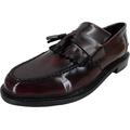 Ikon SELECTA Mens Polished Leather Tassel Loafers Oxblood UK 9