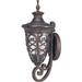 Nuvo Lighting 62053 - 1 Light 9" Dark Plum Bronze Clear Seeded Glass Shade Outdoor Wall Lantern Light Fixture (60-2053)