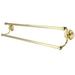 Kingston Brass Milano Double 24" Wall Mounted Towel Bar Metal in Yellow | 4.75 H x 4.75 D in | Wayfair BA2713PB