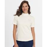Blair Women's Essential Knit Short-Sleeve Mockneck Top - Ivory - XLG - Womens