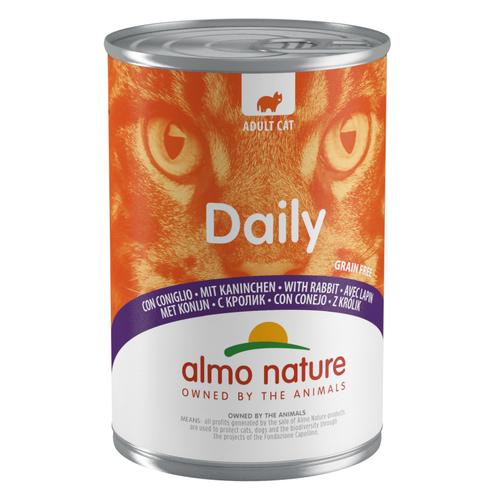 24x400g Kaninchen Almo Nature Daily Menu Katzenfutter nass