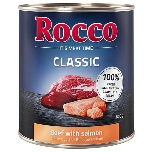 24x800g Rind mit Seelachs Rocco Hundefutter nass