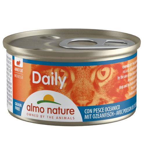 24x85g Mousse mit Ozeanfisch Almo Nature Daily Menu Katzenfutter nass