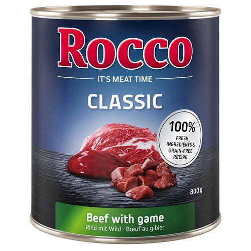 24x800g Rind mit Wild Rocco Hundefutter nass