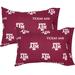 College Covers NCAA Texas A&M Aggies 200 Thread Count Pillowcase /Sateen/100% Cotton | King | Wayfair TAMPCKGPR