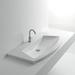 WS Bath Collections Whitestone Ceramic Specialty Drop-In Bathroom Sink | 7.1 H x 21.7 D in | Wayfair Glam 100 80417