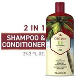 Old Spice Men s Fiji Moisturizing 2 in 1 Shampoo Plus Conditioner with Coconut Oil Fresh & Manly Scent 25.3 fl oz