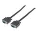 Manhattan SVGA Monitor Cable HD15 Male to HD15 Male 6 ft. Black - Lifetime Warranty