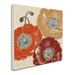 Trademark Fine Art "A Poppy's Touch III" by Daphne Brissonnet Painting Print on Wrapped Canvas Canvas | 24 H x 24 W x 2 D in | Wayfair