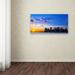Trademark Fine Art "NYC Sunset" by CATeyes Photographic Print on Wrapped Canvas Canvas | 10 H x 19 W x 2 D in | Wayfair MZ0306-C1019GG