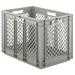SSI SCHAEFER EF6423.GY1 Straight Wall Container, Gray, Polypropylene, 23 3/4 in