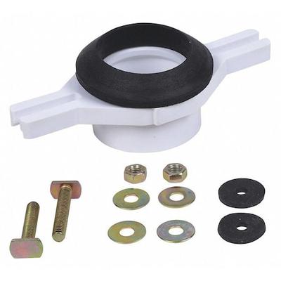 OATEY 43541 Urinal Flange Kit, PVC, White, Adjustable