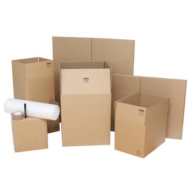 House Moving Boxes - Starter Pack: 10 Boxes, Bubblewrap, Tape & Pen