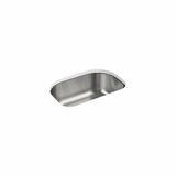 Sterling by Kohler Cinch 26.5" L x 20.4" W Single Bowl Undermount Kitchen Sink Stainless Steel in Gray | 9.31 H x 26.4 W x 20.5 D in | Wayfair