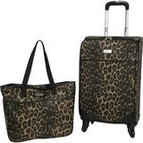 Protege 2-Piece Fashion Luggage Set with 21 Inch Carry-On Spinner and Boarding Tote