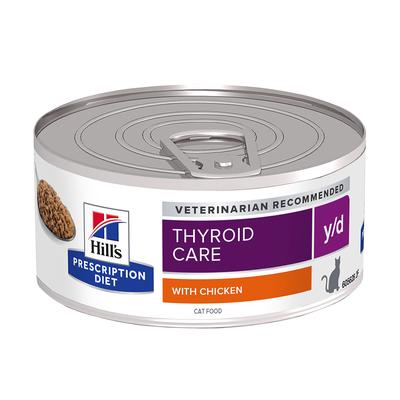 24 x 156g y/d Schilddrüsen-Probleme Hill's Prescription Diet Feline Katzenfutter nass