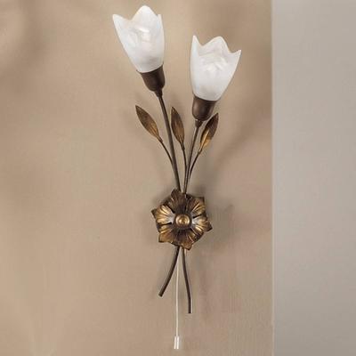 Kögl Wandlampe CAMPANA, dimmbar, für Wohn- / Esszimmer, Metall, Florentiner, Wandleuchte, Wandlampe Innen Image