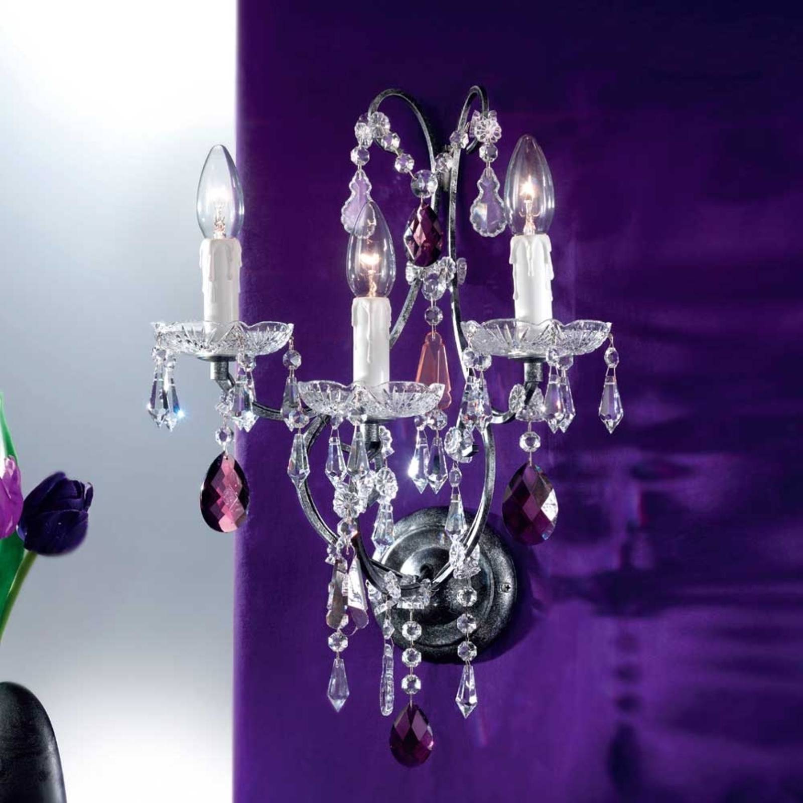 ORION Kristall Wandlampe ELIARA, dimmbar, für Wohn- / Esszimmer, Design, Wandleuchte, Wandlampe Innen