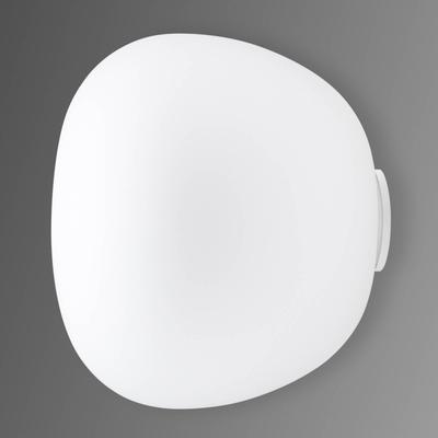 Fabbian Design Wandlampe LUMI MOCHI, dimmbar, weiß / opal, für Wohn- / Esszimmer, Glas, Design, Wandleuchte, Wandlampe Innen Image